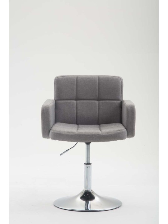 Chaise longue Los Angeles en tissu, gris