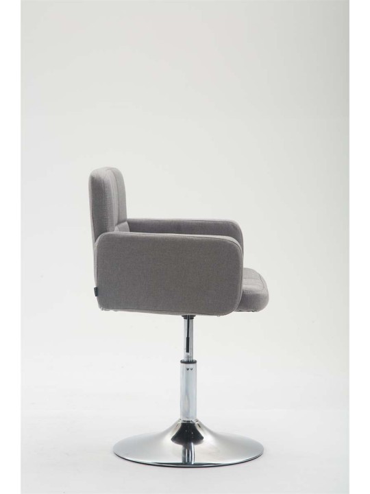 Chaise longue Los Angeles en tissu, gris