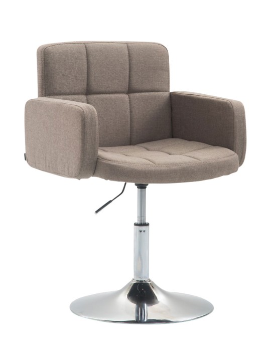 Chaise longue Los Angeles en tissu, taupe