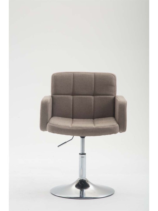 Chaise longue Los Angeles en tissu, taupe