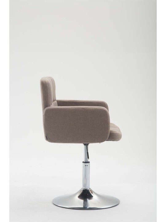 Chaise longue Los Angeles en tissu, taupe