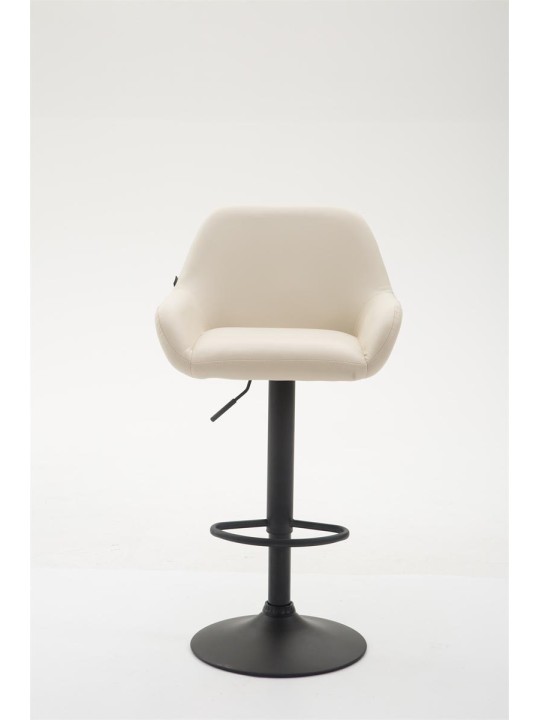 Tabouret de bar Braga simili cuir B, crème