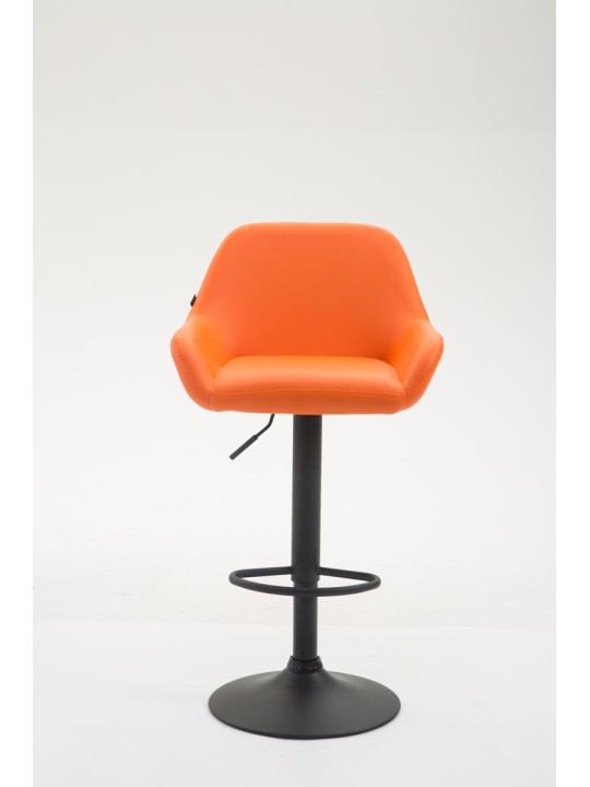 Tabouret de bar Braga simili cuir B, orange