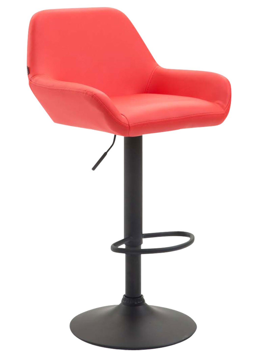 Tabouret de bar Braga simili cuir B, rouge