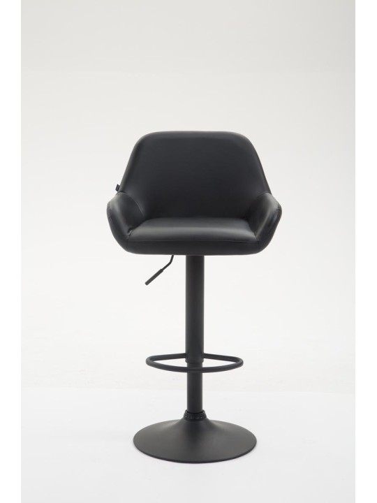 Tabouret de bar Braga simili cuir B, noir