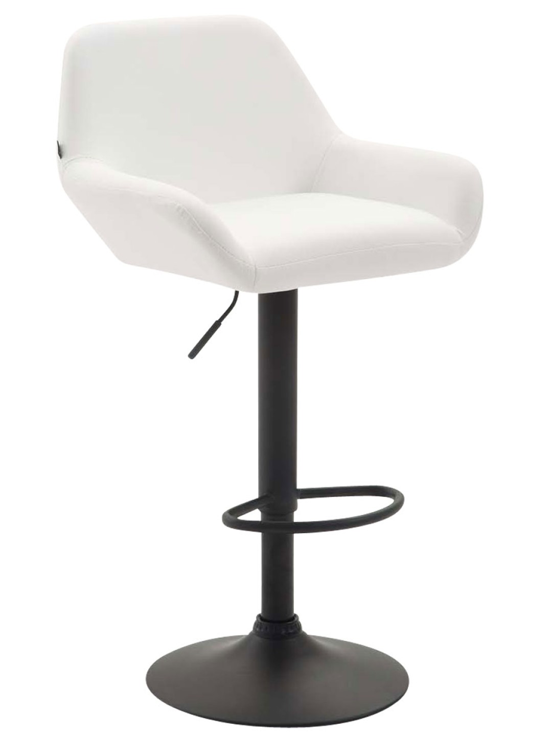 Tabouret de bar Braga simili cuir B, blanc