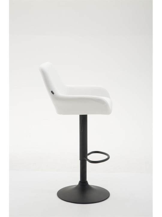Tabouret de bar Braga simili cuir B, blanc