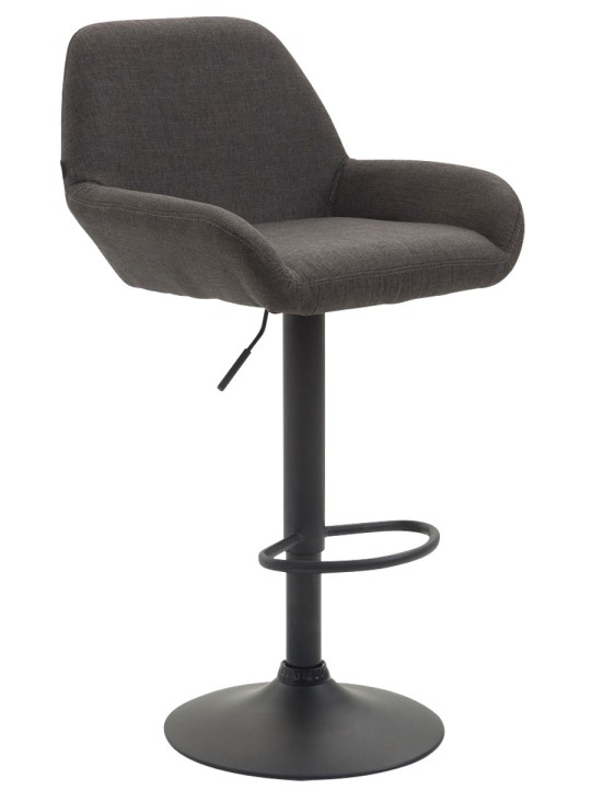 Tabouret de bar Braga tissu B, gris foncé
