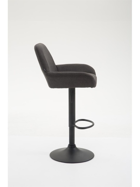 Tabouret de bar Braga tissu B, gris foncé