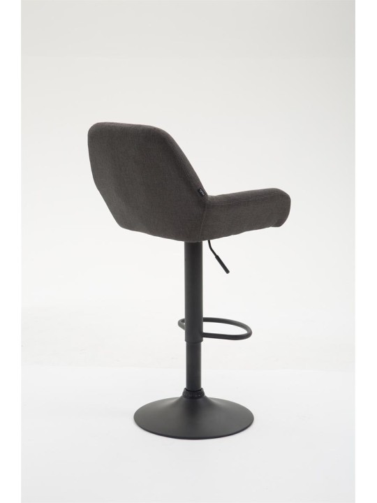 Tabouret de bar Braga tissu B, gris foncé