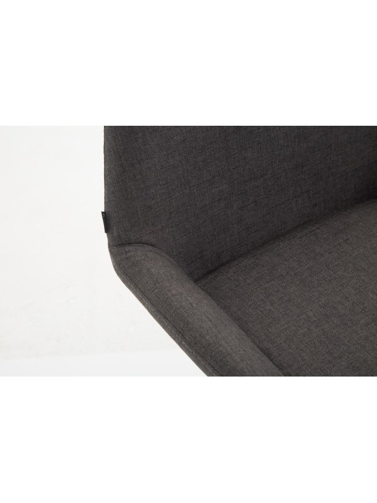 Tabouret de bar Braga tissu B, gris foncé