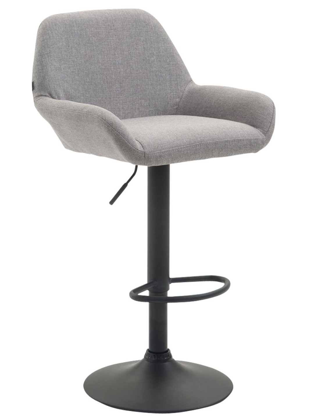 Tabouret de bar Braga tissu B, gris