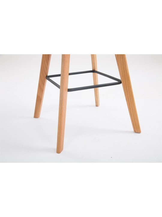 Tabouret de bar Metz plastique Natura, noir
