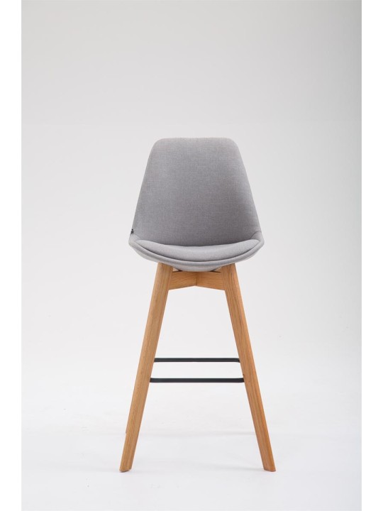 Tabouret de bar Metz tissu Natura, gris