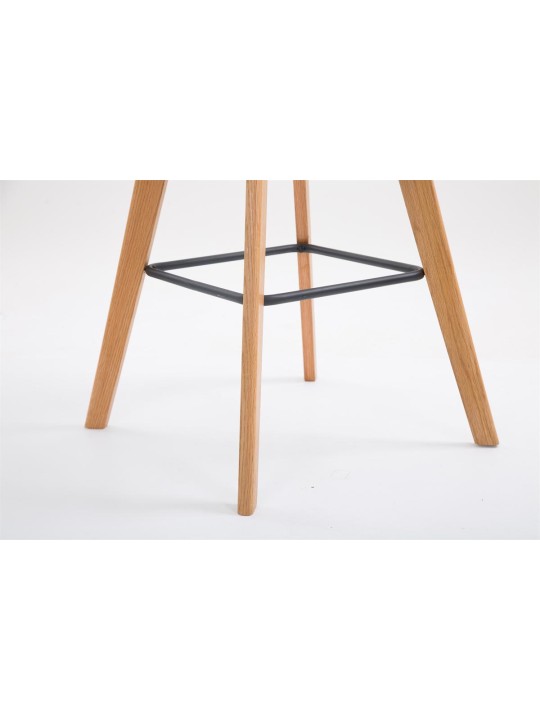 Tabouret de bar Metz tissu Natura, brun