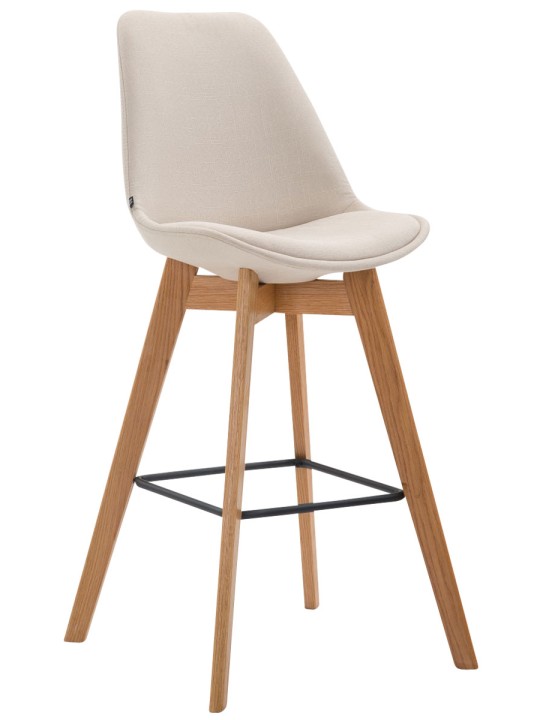 Tabouret de bar Metz tissu Natura, crème Tabouret de bar Metz tissu Natura, crème