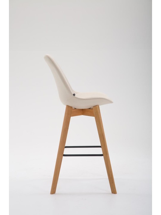 Tabouret de bar Metz tissu Natura, crème Tabouret de bar Metz tissu Natura, crème
