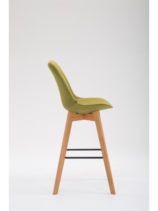 Tabouret de bar Metz tissu Natura, vert