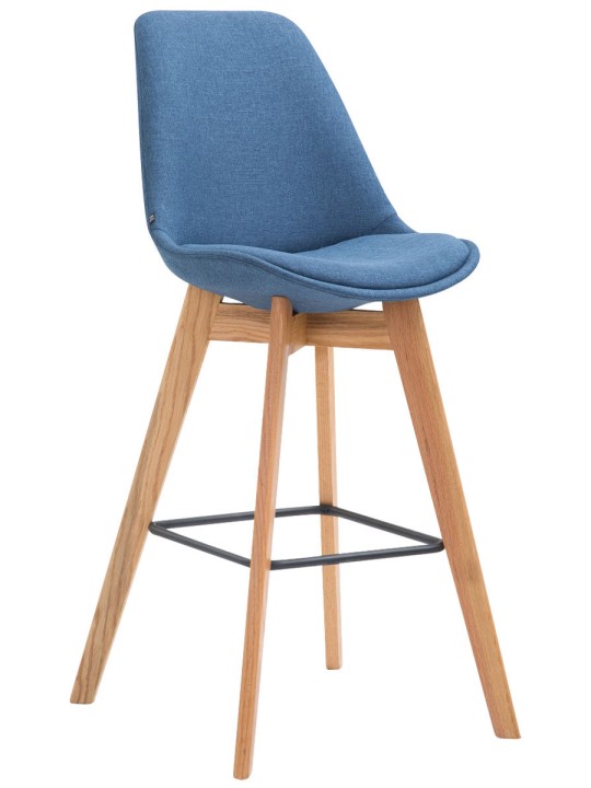 Tabouret de bar Metz tissu Natura, bleu Tabouret de bar Metz tissu Natura, bleu