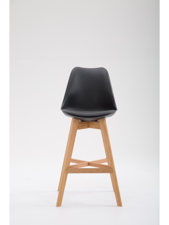Tabouret de bar Cannes plastique Natura, noir