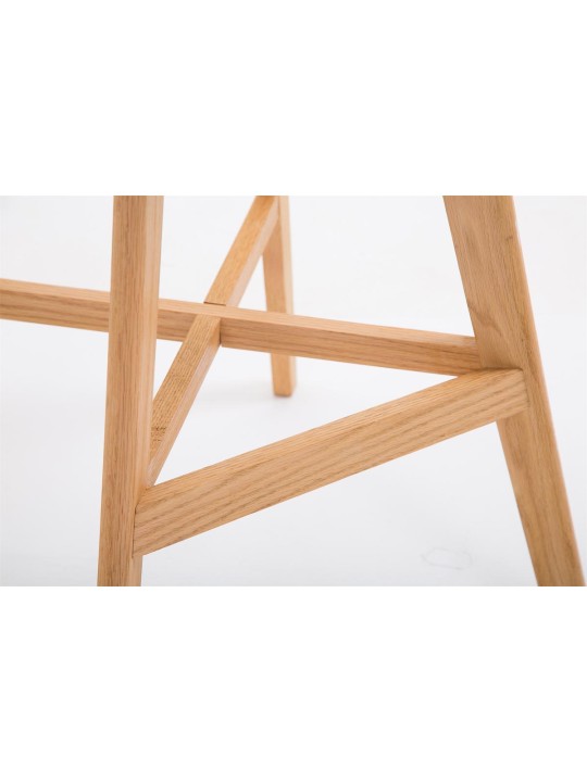 Tabouret de bar Cannes plastique Natura, noir