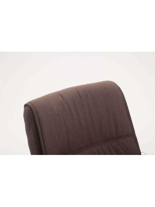 Chaise visiteur XL tissu Anubis, brun