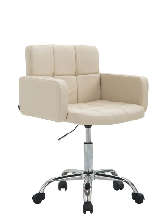 Tabouret de travail Los Angeles simili cuir, crème Tabouret de travail Los Angeles simili cuir, crème