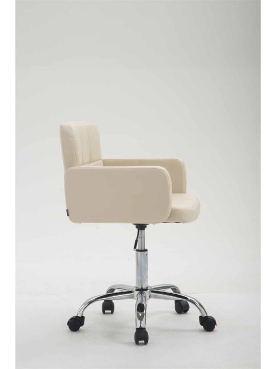 Tabouret de travail Los Angeles simili cuir, crème Tabouret de travail Los Angeles simili cuir, crème