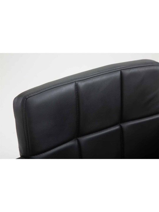 Tabouret de travail Los Angeles simili cuir, noir