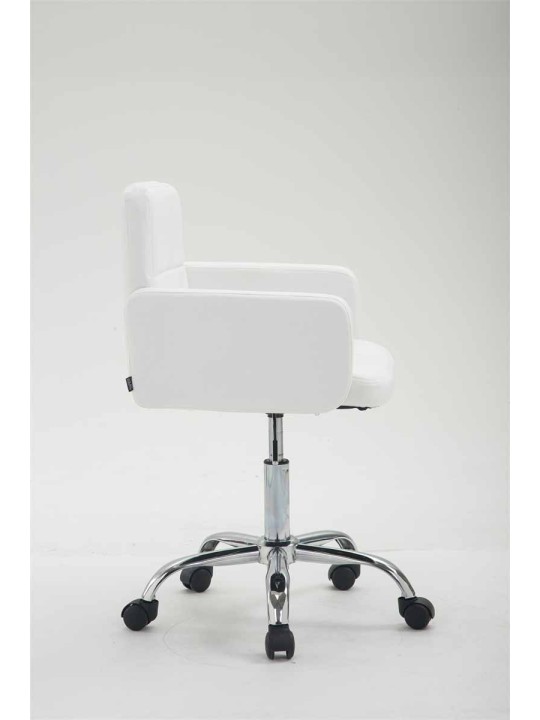 Tabouret de travail Los Angeles simili cuir, blanc Tabouret de travail Los Angeles simili cuir, blanc