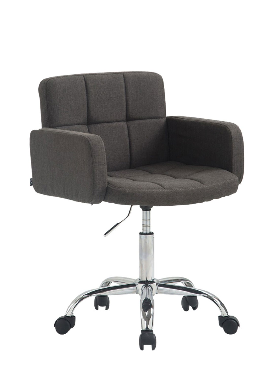 Tabouret de travail Los Angeles tissu, gris foncé