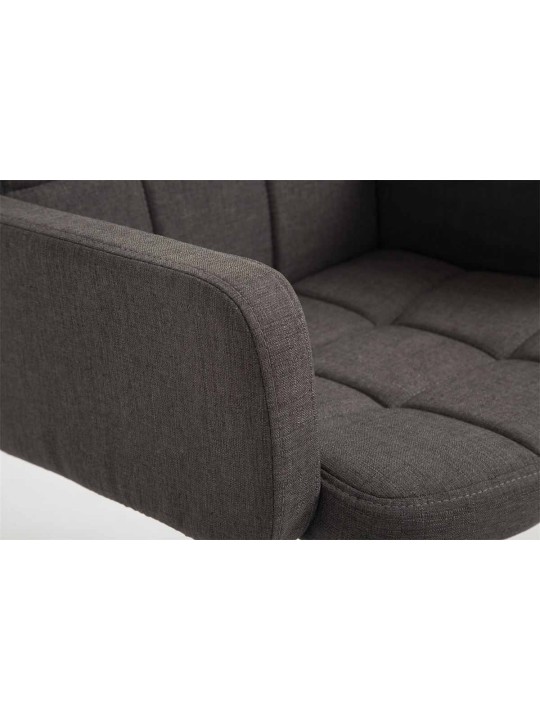 Tabouret de travail Los Angeles tissu, gris foncé Tabouret de travail Los Angeles tissu, gris foncé