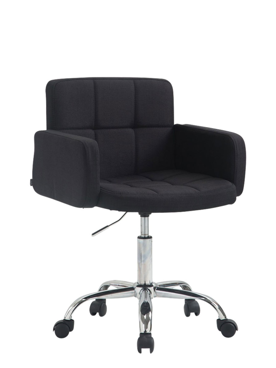 Tabouret de travail Los Angeles tissu, noir