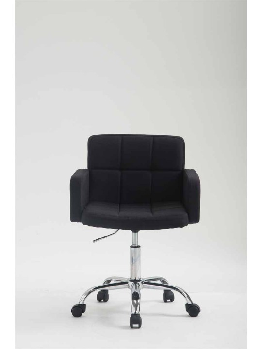 Tabouret de travail Los Angeles tissu, noir