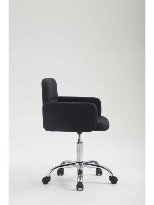 Tabouret de travail Los Angeles tissu, noir