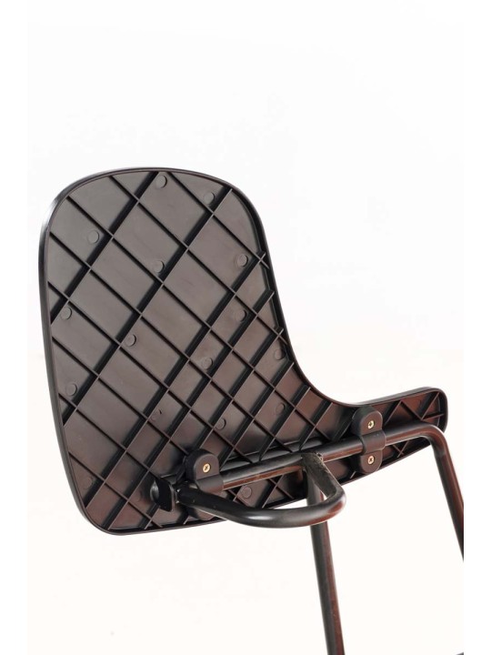 Chaise Ken avec table pliante simili cuir, blanc Chaise Ken avec table pliante simili cuir, blanc