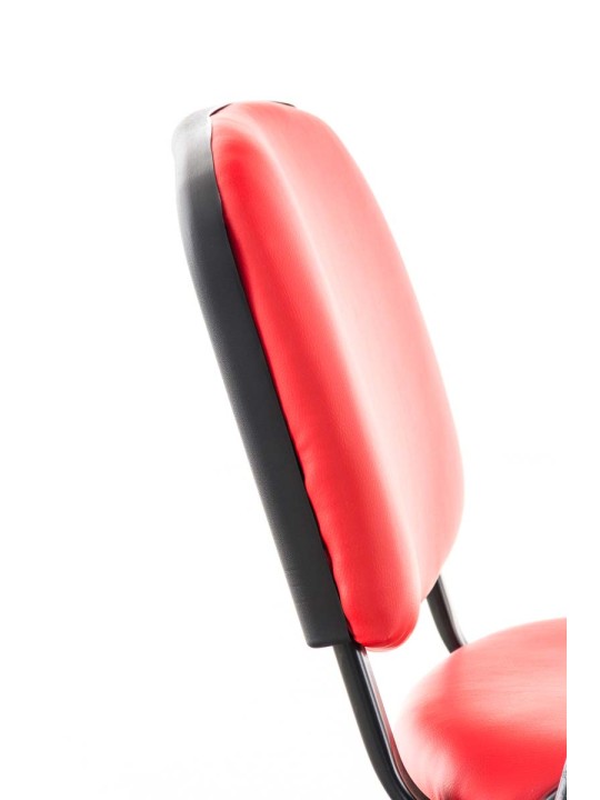 Chaise Ken avec table pliante simili cuir, rouge Chaise Ken avec table pliante simili cuir, rouge