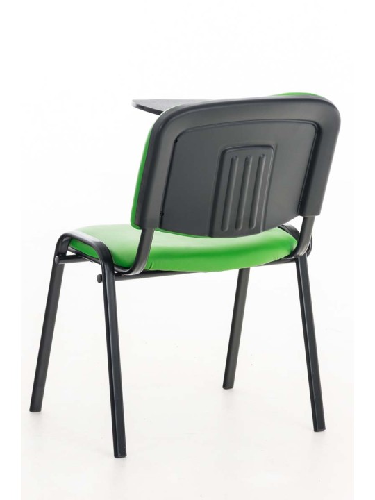 Chaise Ken avec table pliante simili cuir, vert