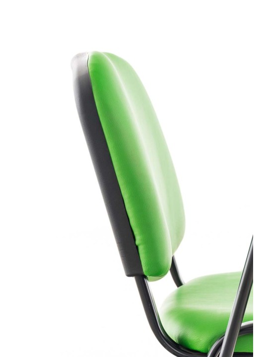 Chaise Ken avec table pliante simili cuir, vert