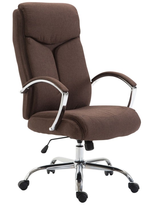 Chaise de bureau tissu Vaud, brun Chaise de bureau tissu Vaud, brun