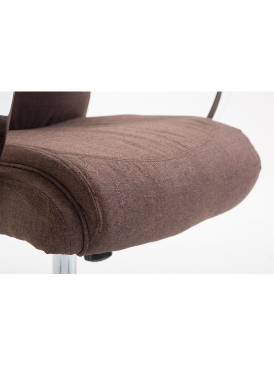 Chaise de bureau tissu Vaud, brun Chaise de bureau tissu Vaud, brun