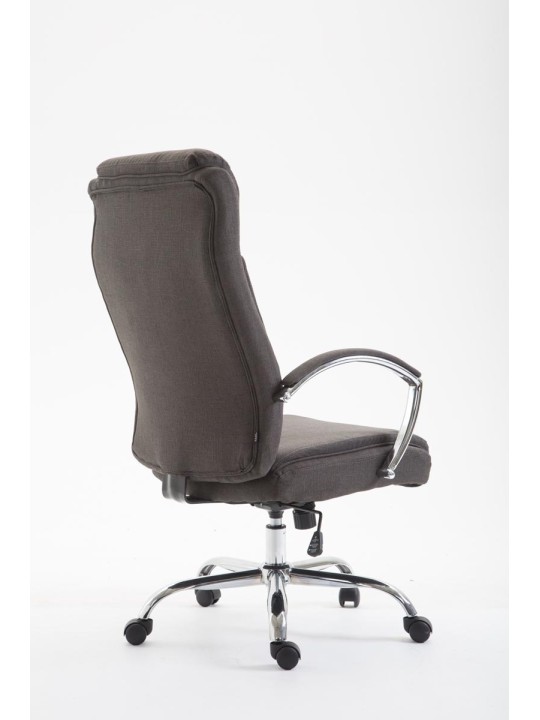 Chaise de bureau tissu Vaud, gris foncé