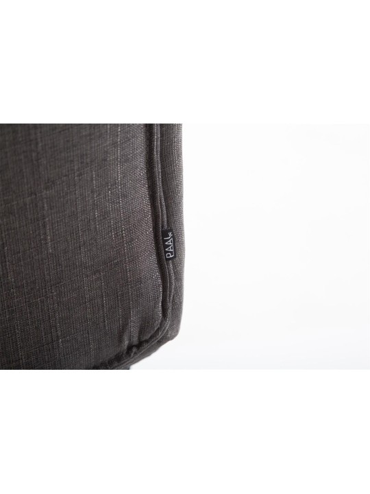 Chaise de bureau tissu Vaud, gris foncé