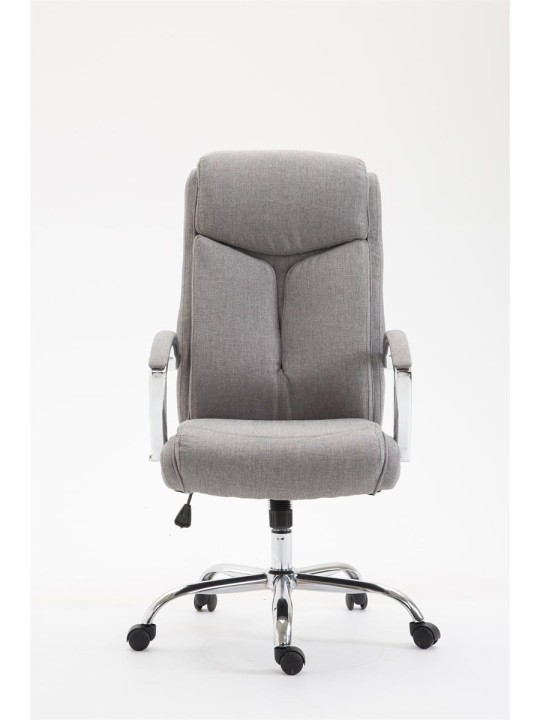 Chaise de bureau tissu Vaud, gris