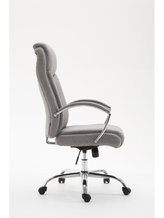Chaise de bureau tissu Vaud, gris