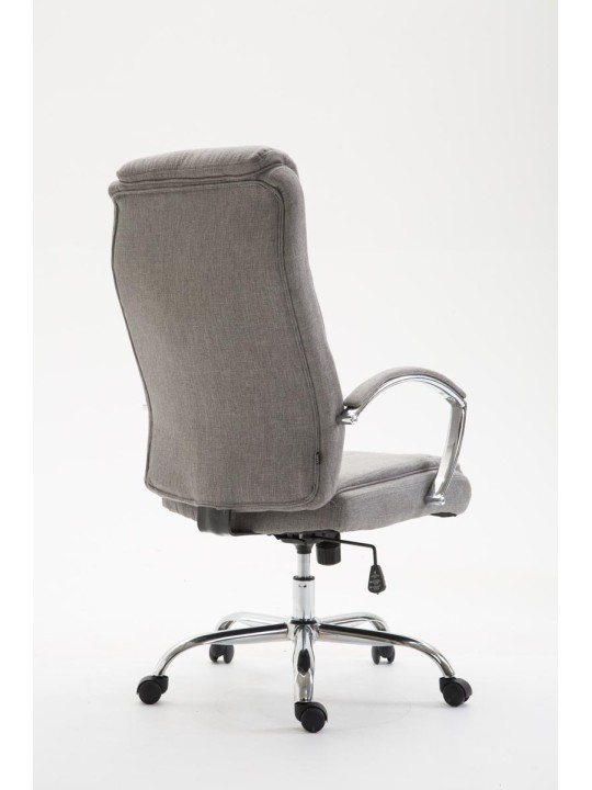 Chaise de bureau tissu Vaud, gris