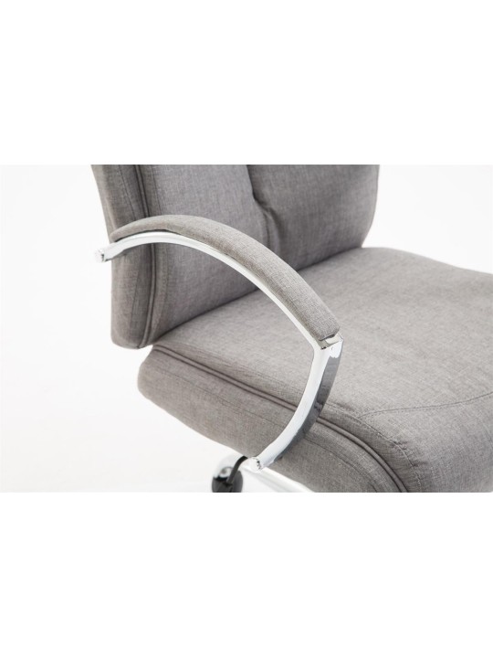 Chaise de bureau tissu Vaud, gris