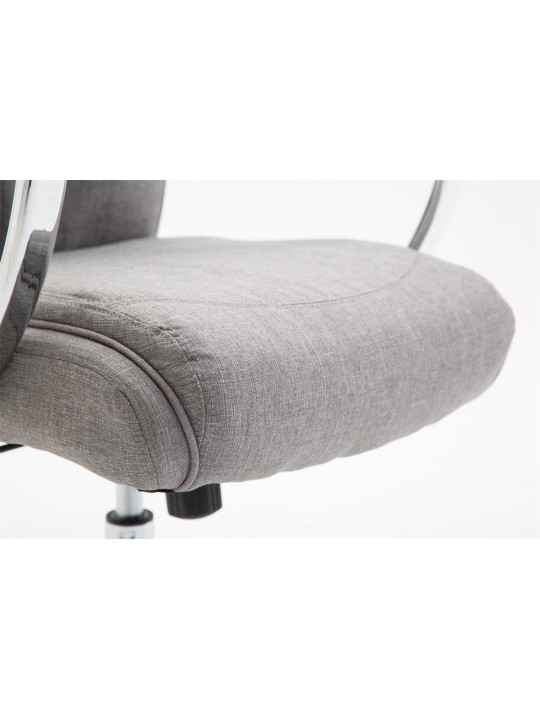 Chaise de bureau tissu Vaud, gris