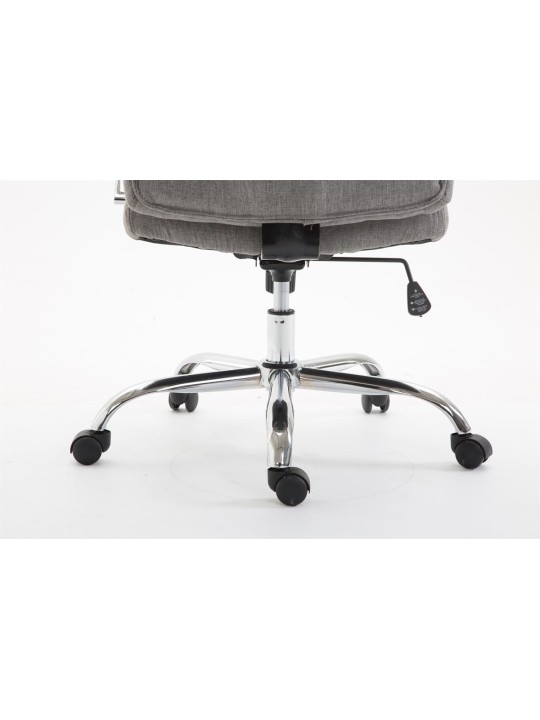 Chaise de bureau tissu Vaud, gris