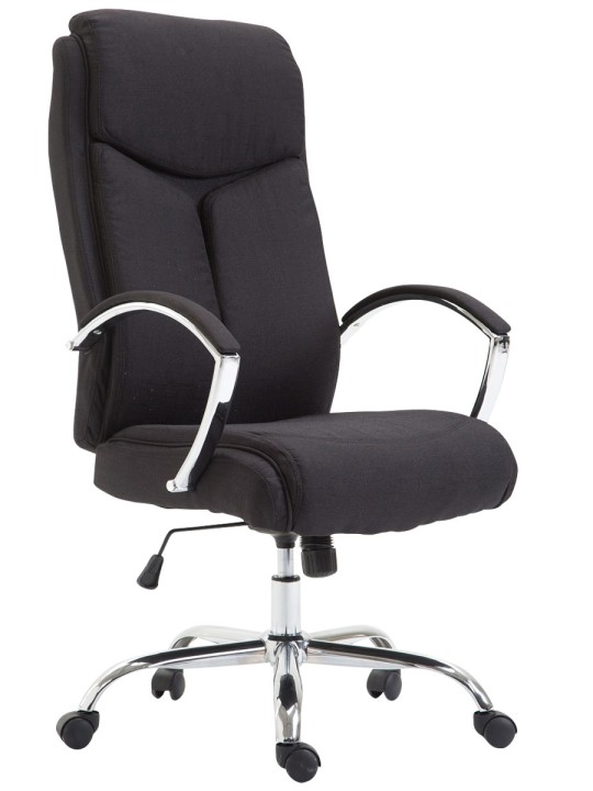 Chaise de bureau tissu Vaud, noir Chaise de bureau tissu Vaud, noir